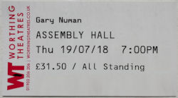 Worthing Assembly Hall Ticket 2018